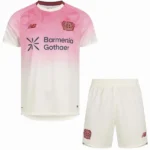 Segunda Conjunto De Hombre Leverkusen 2025 2026 Rosa Blanco