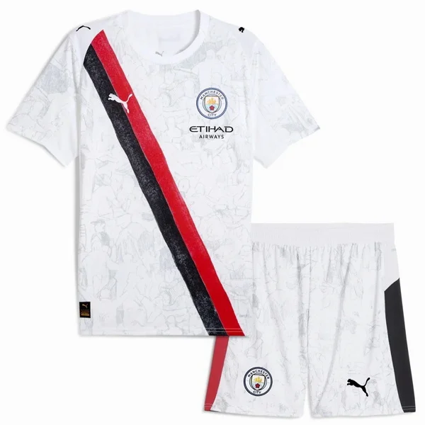 Segunda Conjunto De Hombre Manchester City 2025 2026 Blanco Manchester City Conjunto 2025 2026 Segunda Blanco - Maglia Manchester City | tiendasdefutboles