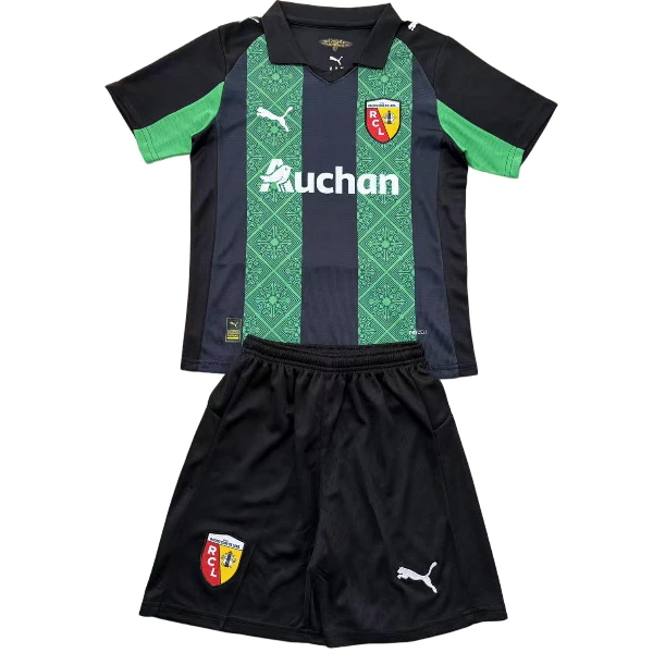 Segunda Conjunto De Hombre RC Lens 2025 2026 Verde RC Lens Conjunto 2025 2026 Segunda Verde - Rc Lens Equipacion | tiendasdefutboles