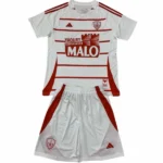 Stade Brestois Conjunto 2024 2025 Segunda Blanco - Stade Brestois Equipacion | tiendasdefutboles