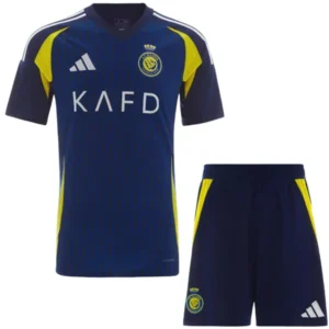 Al-Nassr FC Niños Conjunto 2024 2025 Segunda Azul - Tuta Al-Nassr FC Niños | tiendasdefutboles