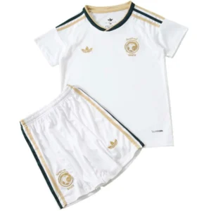 Arabia Saudita Niños Conjunto 2026 Segunda Blanco - Arabia Saudita Niños Barata | tiendasdefutboles