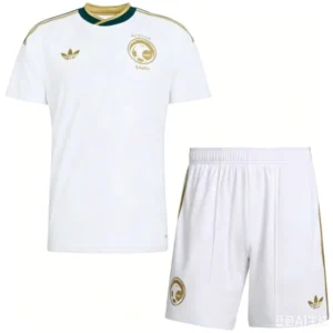 Arabia Saudita Niños Conjunto 2026 Segunda Blanco - Arabia Saudita Niños Barata | tiendasdefutboles
