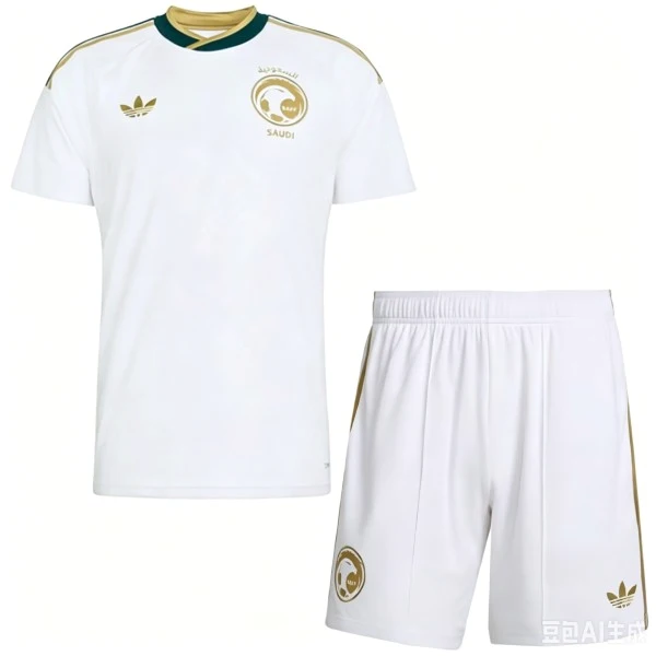 Segunda Conjunto De Niños Arabia Saudita 2026 Blanco Arabia Saudita Niños Conjunto 2026 Segunda Blanco - Arabia Saudita Niños Barata | tiendasdefutboles
