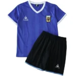 Segunda Conjunto De Niños Argentina Retro 1986 Azul