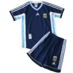Segunda Conjunto De Niños Argentina Retro 1998 Azul