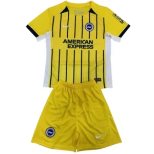 Brighton & Hove Albion Niños Conjunto 2024 2025 Segunda Amarillo - Tuta Brighton & Hove Albion Niños | tiendasdefutboles