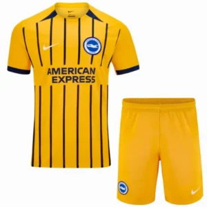 Brighton & Hove Albion Niños Conjunto 2024 2025 Segunda Amarillo - Tuta Brighton & Hove Albion Niños | tiendasdefutboles