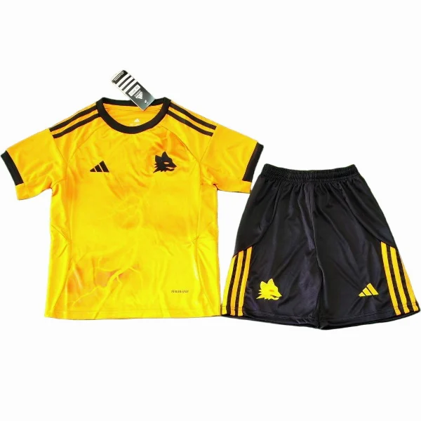 Segunda Conjunto De Niños As Roma 2025 2026 Naranja AS Roma Niños Conjunto 2025 2026 Segunda Naranja - Tuta AS Roma Niños | tiendasdefutboles