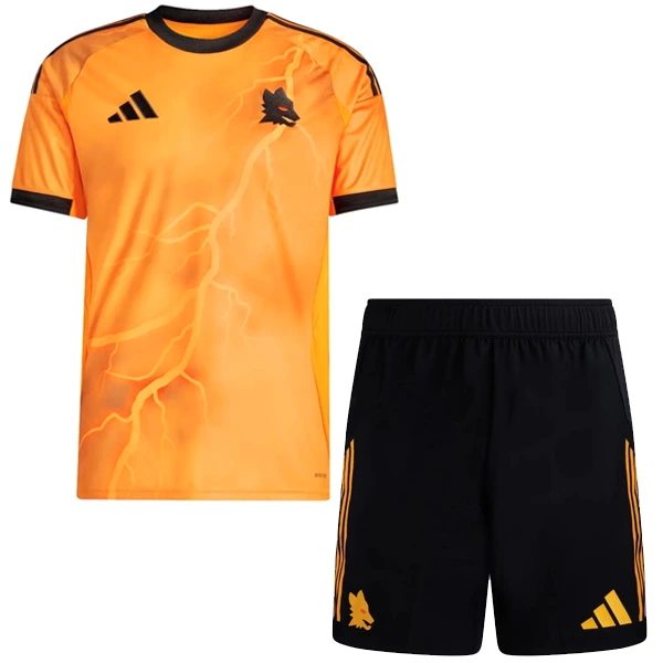 Segunda Conjunto De Niños As Roma 2025 2026 Naranja AS Roma Niños Conjunto 2025 2026 Segunda Naranja - Tuta AS Roma Niños | tiendasdefutboles