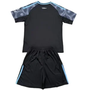 Aston Villa Niños Conjunto 2025 2026 Segunda Negro - Tuta Aston Villa Niños | tiendasdefutboles