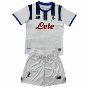 Atalanta BC Niños Conjunto 2025 2026 Segunda Blanco - Atalanta BC Niños Barata | tiendasdefutboles