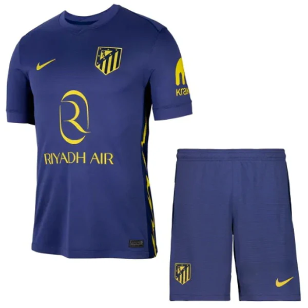 Segunda Conjunto De Niños Atlético Madrid 2025 2026 Purpura Atlético Madrid Niños Conjunto 2025 2026 Segunda Púrpura - Equipacion Atletico Madrid Niños | tiendasdefutboles