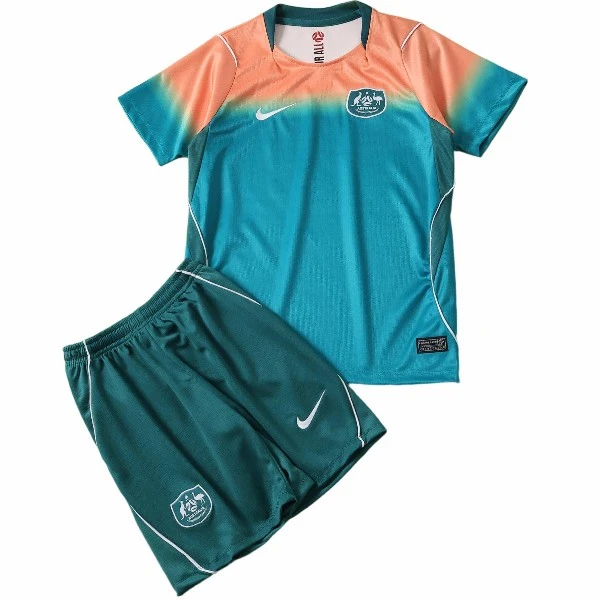 Segunda Conjunto De Niños Australia 2026 Verde Australia Niños Conjunto 2026 Segunda Verde - Australia Niños Barata | tiendasdefutboles