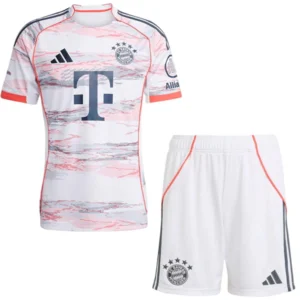 Bayern Múnich Niños Conjunto 2025 2026 Segunda Blanco - Tuta Bayern Múnich Niños | tiendasdefutboles