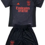 Segunda Conjunto De Niños Benfica 2024 2025 Negro