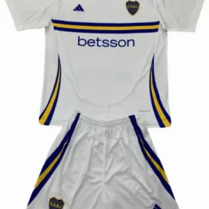 Boca Juniors Niños Conjunto 2024 2025 Segunda Blanco - Tuta Boca Juniors Niños | tiendasdefutboles