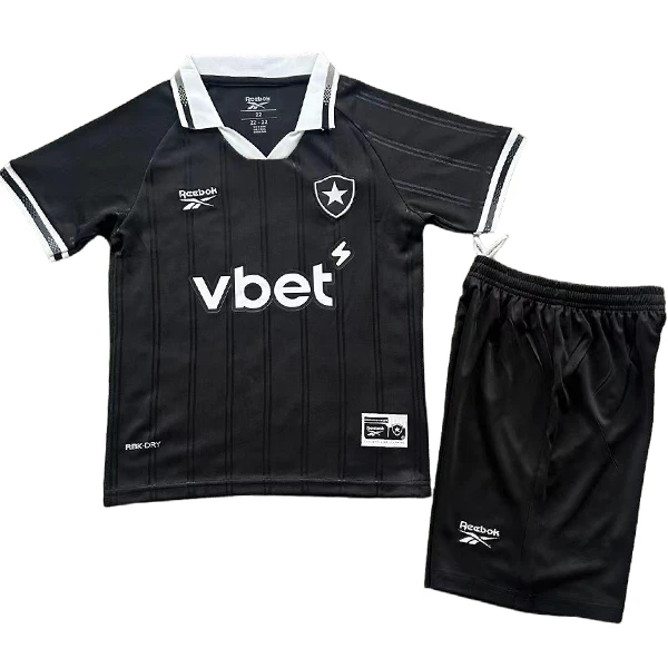 Segunda Conjunto De Niños Botafogo 2025 2026 Negro Botafogo Niños Conjunto 2025 2026 Segunda Negro - Tuta Botafogo Niños | tiendasdefutboles