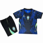 Brasil Niños Conjunto 2026 Segunda Azul - Equipacion Brasil Niños | tiendasdefutboles