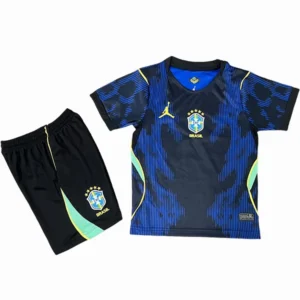 Brasil Niños Conjunto 2026 Segunda Azul - Equipacion Brasil Niños | tiendasdefutboles
