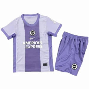 Brighton & Hove Albion Niños Conjunto 2025 2026 Segunda Púrpura - Tuta Brighton & Hove Albion Niños | tiendasdefutboles