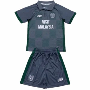 Cardiff City Niños Conjunto 2024 2025 Segunda Gris - Tuta Cardiff City Niños | tiendasdefutboles
