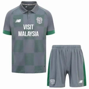 Cardiff City Niños Conjunto 2024 2025 Segunda Gris - Tuta Cardiff City Niños | tiendasdefutboles
