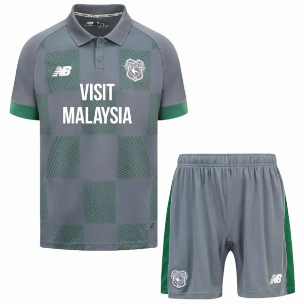 Segunda Conjunto De Niños Cardiff City 2024 2025 Gris Cardiff City Niños Conjunto 2024 2025 Segunda Gris - Tuta Cardiff City Niños | tiendasdefutboles