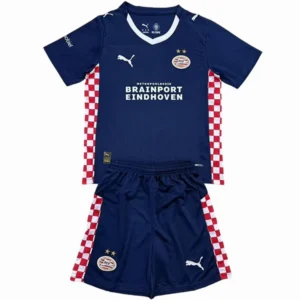 PSV Eindhoven Niños Conjunto 2025 2026 Segunda Azul - PSV Eindhoven Niños Barata | tiendasdefutboles