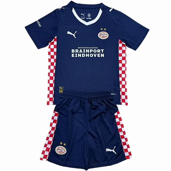 Segunda Conjunto De Niños Eindhoven 2025 2026 Azul PSV Eindhoven Niños Conjunto 2025 2026 Segunda Azul - PSV Eindhoven Niños Barata | tiendasdefutboles