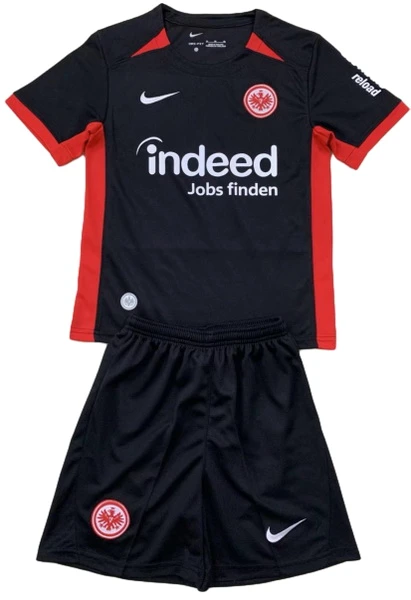 Segunda Conjunto De Niños Eintracht Frankfurt 2024 2025 Negro Eintracht Frankfurt Niños Conjunto 2024 2025 Segunda Negro - Tuta Eintracht Frankfurt Niños | tiendasdefutboles