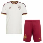 Segunda Conjunto De Niños España 2026 Amarillo Blanco