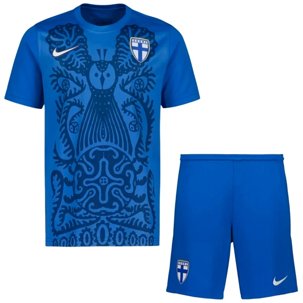 Segunda Conjunto De Niños Finlandia 2026 Azul Finlandia Niños Conjunto 2026 Segunda Azul - Finlandia Niños Barata | tiendasdefutboles
