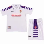 Segunda Conjunto De Niños Fiorentina Retro 1999 2000 Blanco