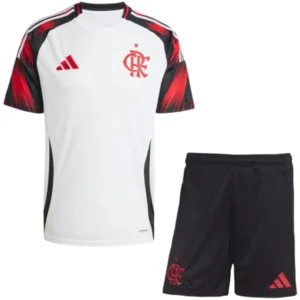Flamengo Niños Conjunto 2025 2026 Segunda Blanco - Tuta Flamengo Niños | tiendasdefutboles