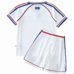 Segunda Conjunto De Niños Francia Retro 1998 Blanco