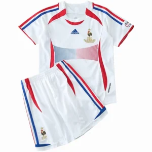 Francia Niños Conjunto 2006 Segunda Blanco - Equipacion Francia Niños | tiendasdefutboles