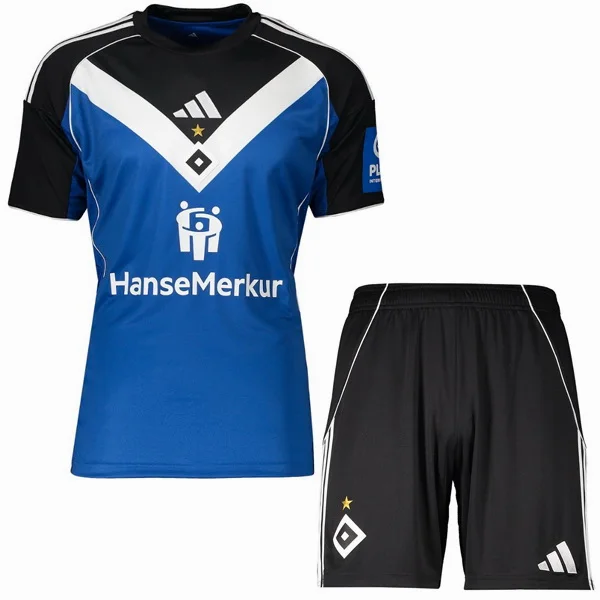 Segunda Conjunto De Niños Hamburgo S.V 2025 2026 Azul Hamburgo S.V Niños Conjunto 2025 2026 Segunda Azul - Tuta Hamburgo S.V Niños | tiendasdefutboles