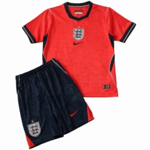 Inglaterra Niños Conjunto 2026 Segunda Rojo - Inglaterra Niños Barata | tiendasdefutboles