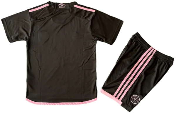 Segunda Conjunto De Niños Inter Miami 2024 2025 Negro Inter Miami Niños Conjunto 2024 2025 Segunda Negro - Equipacion Inter Miami Niños | tiendasdefutboles
