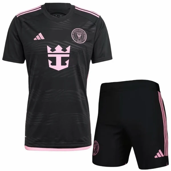 Segunda Conjunto De Niños Inter Miami 2024 2025 Negro Inter Miami Niños Conjunto 2024 2025 Segunda Negro - Equipacion Inter Miami Niños | tiendasdefutboles