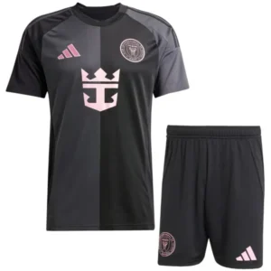 Inter Miami Niños Conjunto 2025 2026 Segunda Negro - Equipacion Inter Miami Niños | tiendasdefutboles