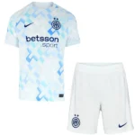 Inter Milán Niños Conjunto 2025 2026 Segunda Blanco - Equipacion Inter De Milan Niños | tiendasdefutboles