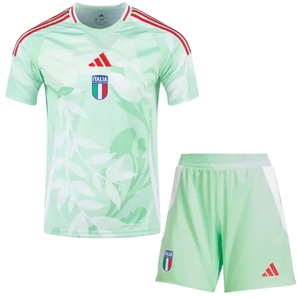 Segunda Conjunto De Niños Italia 2025 Verde Italia Niños Conjunto 2025 Segunda Verde - Equipación Italia Niños | tiendasdefutboles