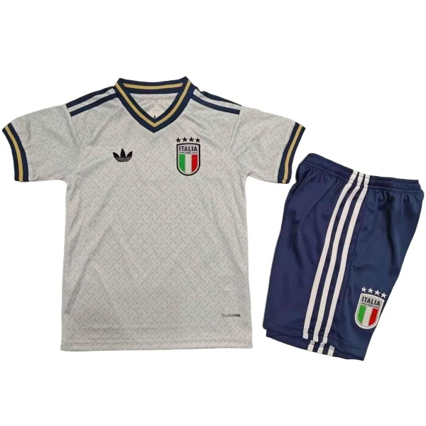 Segunda Conjunto De Niños Italia 2026 Blanco Italia Niños Conjunto 2026 Segunda Blanco - Equipación Italia Niños | tiendasdefutboles