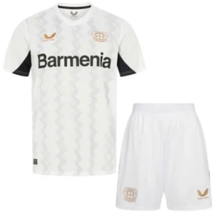Bayer 04 Leverkusen Niños Conjunto 2024 2025 Segunda Blanco - Tuta Bayer 04 Leverkusen Niños | tiendasdefutboles