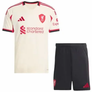 Liverpool Niños Conjunto 2025 2026 Segunda Amarillo - Equipacion Liverpool Niños | tiendasdefutboles