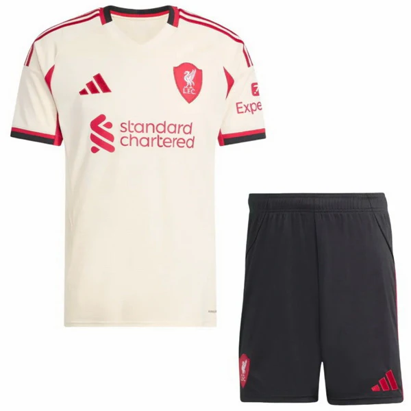 Segunda Conjunto De Niños Liverpool 2025 2026 Amarillo Liverpool Niños Conjunto 2025 2026 Segunda Amarillo - Equipacion Liverpool Niños | tiendasdefutboles