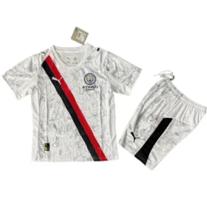 Manchester City Niños Conjunto 2025 2026 Segunda Blanco - Equipacion Manchester City Niños | tiendasdefutboles