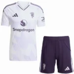Segunda Conjunto De Niños Manchester United 2025 2026 Blanco